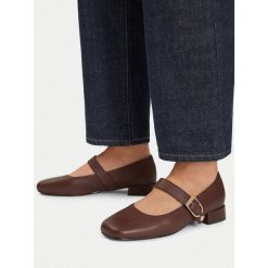 Baleriny U.S. Polo Assn. Brązowe baleriny U.S. Polo Assn., bez wzorów, bez obcasa. Za 299.99 zł.