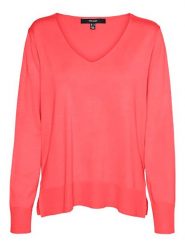 Vero Moda Sweter w kolorze koralowym rozmiar: XL. Czerwone swetry Vero Moda, s, bez wzorów, z wiskozy, bez ramiączek. Za 92.45 zł.