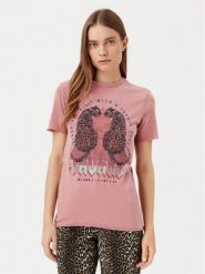ONLY T-Shirt Lucy 15307412 Różowy Regular Fit. Czerwone t-shirty Only, m, bez wzorów, z bawełny, bez kołnierzyka, bez ramiączek. Za 49.99 zł.