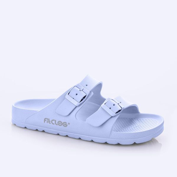 Klapki damskie Lemigo Like Fitclog. Zielone klapki Lemigo, bez wzorów, z materiału, bez obcasa. Za 99.00 zł.