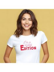 WOOOP Koszulka "I´m a limited edition" w kolorze białym rozmiar: XL. Białe bluzki Wooop, m, bez wzorów, bez kołnierzyka, bez ramiączek. Za 91.99 zł.