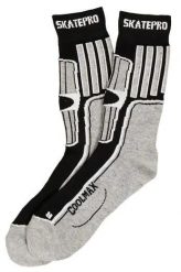 Odzież Skarpety unisex SkatePro Coolmax Inline Skarpety 2-Pak - Czarny - 43-45. Biała skarpety SKATEPRO, bez wzorów, z bawełny. Za 124.99 zł.