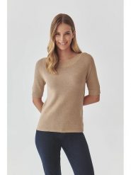 TATUUM Sweter w kolorze beżowym rozmiar: XS. Brązowe swetry Tatuum, xs, bez wzorów, z bawełny, bez ramiączek. Za 135.95 zł.