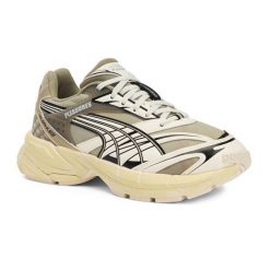 Buty PUMA X Pleasures Velophasis Overdyed. Brązowe obuwie sportowe Puma, bez zapięcia. Za 289.99 zł.