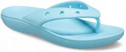 Japonki Dla Dorosłych Crocs Classic Flip. Niebieskie klapki Crocs, bez wzorów, z materiału, bez obcasa. Za 97.99 zł.