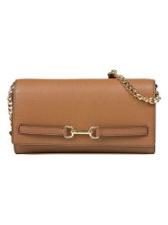 Michael Kors Skórzana torebka w kolorze jasnobrązowym - 21 x 20 x 11 cm rozmiar: onesize. Brązowe torby na ramię Michael Kors, bez wzorów, z materiału, na ramię, bez dodatków. Za 763.28 zł.