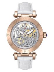 Empress Zegarek automatyczny "Theodora" w kolorze różowozłoto-białym rozmiar: onesize. Białe, analogowe zegarki Empress, ze stali. Za 587.99 zł.