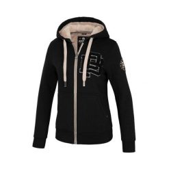 Bluza damska Pitbull rozpinana z kapturem Sherpa Ruffina. Czarne bluzy PITBULL, s, bez wzorów, z kapturem. Za 269.00 zł.