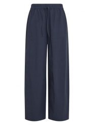 MOSS COPENHAGEN Spodnie w kolorze granatowym rozmiar: S/M. Niebieskie spodnie materiałowe Moss Copenhagen, na co dzień, m, bez wzorów, z materiału. Za 169.95 zł.