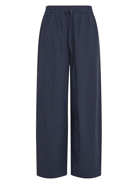 MOSS COPENHAGEN Spodnie w kolorze granatowym rozmiar: S/M. Niebieskie spodnie materiałowe Moss Copenhagen, na co dzień, m, bez wzorów, z materiału. Za 189.95 zł.