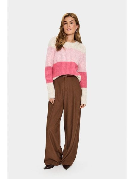SAINT TROPEZ Sweter w kolorze różowym rozmiar: M. Różowe swetry Saint Tropez, m, bez wzorów, bez ramiączek. Za 132.05 zł.
