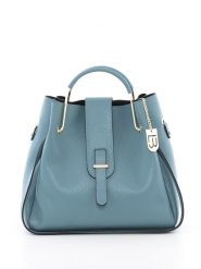 Lucca Baldi Skórzana torebka "Vinci" w kolorze błękitnym - 33 x 28 x 13 cm rozmiar: onesize. Niebieskie torby na ramię Lucca Baldi, bez wzorów, z materiału, przez ramię, bez dodatków. Za 304.99 zł.