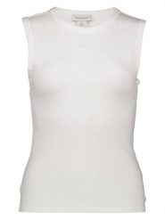 Calvin Klein Top w kolorze białym rozmiar: L. Białe topy Calvin Klein, l, bez wzorów, z bawełny, bez kołnierzyka, bez ramiączek. Za 104.99 zł.