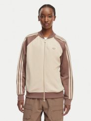 Adidas Bluza adicolor SST KD8825 Beżowy Oversize. Brązowe bluzy Adidas, l, bez wzorów, z syntetyku, bez kaptura. Za 349.99 zł.
