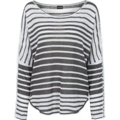 Sweter bonprix brunatno-biały w paski. Swetry marki bonprix. Za 54.99 zł.