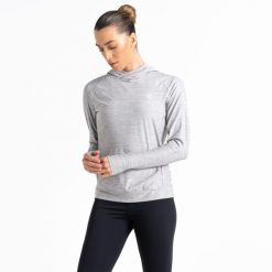 Bluza sportowa z kapturem damska Sprint City. Szare bluzy Dare 2b, bez wzorów, z kapturem. W wyprzedaży za 119.99 zł.
