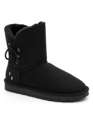 ISLAND BOOT Botki zimowe "Lavina" w kolorze czarnym rozmiar: 39. Czarne botki Island Boot, na zimę, bez wzorów, z materiału, bez obcasa, bez zapięcia. Za 165.99 zł.