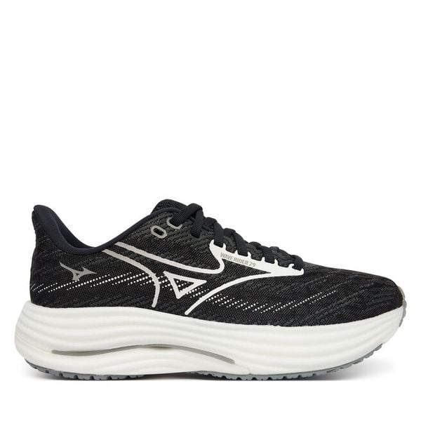 Buty do biegania Mizuno. Czarne obuwie sportowe Mizuno, bez zapięcia, do biegania, mizuno wave. Za 474.99 zł.