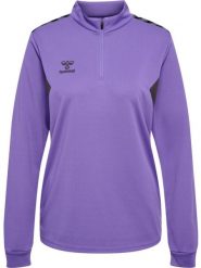 Damska bluza dresowa half zip Hummel Authentic. Szare bluzy Hummel, na wiosnę, l, bez wzorów, z dresówki, bez kaptura. Za 173.45 zł.