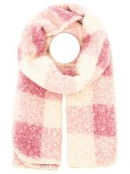 Zwillingsherz Szal "Karo & Teddy" w kolorze kremowo-jasnoróżowym - 180 x 60 cm rozmiar: onesize. Brązowe szaliki Zwillingsherz, bez wzorów, z materiału. Za 82.99 zł.