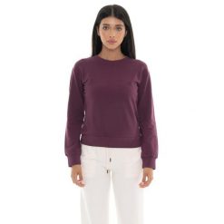 Bluza zimowa Leone 1947 Never Without Damen z Rundhalsausschnitt. Czerwone bluzy LEONE 1947 APPAREL, na zimę, bez wzorów, z bawełny, bez kaptura. W wyprzedaży za 120.78 zł.