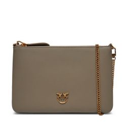 Torebka PINKO. Brązowe kopertówki Pinko, bez wzorów, bez dodatków. Za 579.99 zł.
