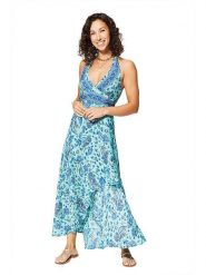 Ipanima Sukienka w kolorze turkusowo-niebieskim rozmiar: 34-40. Niebieskie sukienki Ipanima, bez wzorów, z tkaniny, klasyczne, bez kołnierzyka, bez ramiączek, maxi. Za 78.99 zł.