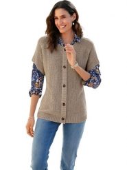 WITT WEIDEN Bezrękawnik w kolorze beżowym rozmiar: 52. Brązowe swetry WITT WEIDEN, bez wzorów, bez ramiączek. Za 69.75 zł.