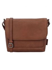 Beagles Skórzana torebka "Benidorm" w kolorze jasnobrązowym - 29 x 23 x 6 cm rozmiar: onesize. Brązowe torby na ramię Beagles, bez wzorów, z materiału, na ramię, bez dodatków. Za 232.23 zł.