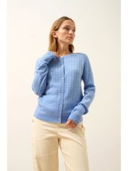 Just Cashmere Kaszmirowy kardigan "Laura" w kolorze błękitnym rozmiar: S. Niebieskie kardigany Just Cashmere, s, bez wzorów, z kaszmiru. Za 391.99 zł.