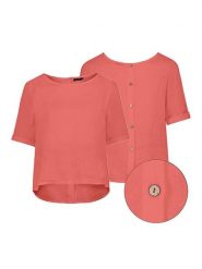 Eight2Nine Bluzka w kolorze czerwonym rozmiar: L/XL. Czerwone bluzki Eight2Nine, l, bez wzorów, bez kołnierzyka, bez ramiączek. Za 87.81 zł.