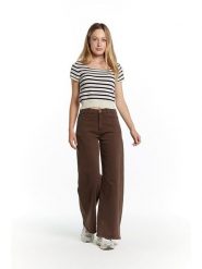 Tamba Dżinsy - Flared fit - w kolorze brązowym rozmiar: 42. Brązowe jeansy Tamba, bez wzorów, z podwyższonym stanem. Za 187.52 zł.