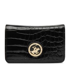 Portfel Beverly Hills Polo Club. Czarne portfele Beverly Hills Polo Club, bez wzorów. Za 59.99 zł.