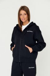 JUICY COUTURE Czarna damska bluza Randy, Rozmiar S. Czarne bluzy sportowe Juicy Couture, s, bez wzorów, bez kaptura. W wyprzedaży za 269.99 zł.
