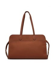 LOVE MOSCHINO Torebka JC4271PP0OKI0300 Brązowy. Brązowe shopper Love Moschino, bez wzorów, ze skóry, bez dodatków. Za 939.99 zł.