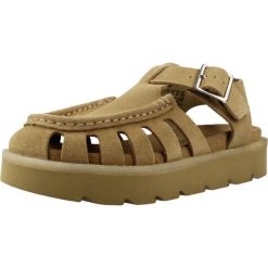 Sandały CLARKS MEADOW BUCKLE Jasnobrązowy. Brązowe sandały Clarks, bez wzorów, ze skóry, bez obcasa, bez zapięcia. Za 300.99 zł.