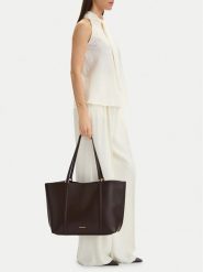 GINO ROSSI Torebka CEO-YANAY Brązowy ciemny. Brązowe shopper Gino Rossi, bez wzorów, ze skóry, bez dodatków. Za 279.99 zł.