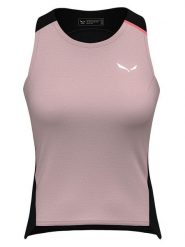 Salewa Top kolarski "Vento Merino" w kolorze jasnoróżowo-czarnym rozmiar: 40. Czarne topy Salewa, bez wzorów, z lyocellu, bez kołnierzyka, bez ramiączek. Za 180.49 zł.