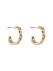 Calvin Klein Kolczyki 35000515 Złoty. Żółte kolczyki Calvin Klein, metalowe. Za 359.99 zł.
