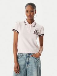 Juicy Couture Polo Juicy Puff JCGCT126015 Różowy Slim Fit. Czerwone koszulki polo Juicy Couture, m, bez wzorów, z bawełny, bez kołnierzyka, bez ramiączek. Za 239.99 zł.