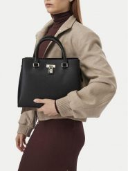 Nine West Torebka CEO-TRUE GRACE-LDA9866 Czarny. Czarne torebki klasyczne Nine West, bez wzorów, ze skóry, bez dodatków. Za 299.99 zł.