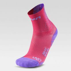Skarpety do biegania damskie Uyn Run Fit Socks Coral. Czerwone skarpety Uyn, bez wzorów. Za 69.99 zł.