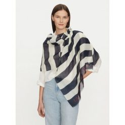 Szal LAUREN RALPH LAUREN. Niebieskie szaliki Lauren Ralph Lauren, bez wzorów. Za 419.99 zł.