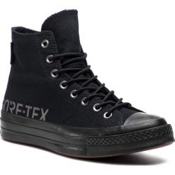 Trampki CONVERSE - Chuck 70 Hi GORE-TEX 162350C Black/Black/Black. Czarne trampki Converse, bez wzorów, z gore-texu, bez zapięcia. W wyprzedaży za 359.00 zł.