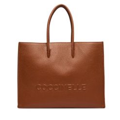 Torebka Coccinelle. Brązowe shopper Coccinelle, bez wzorów, bez dodatków. Za 1,549.00 zł.