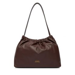 Torebka Tommy Hilfiger. Czerwone torebki klasyczne TOMMY HILFIGER, bez wzorów, bez dodatków. Za 849.99 zł.