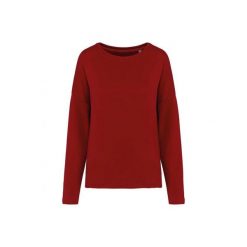 Bluza damska Kariban Loose. Czerwone bluzy sportowe KARIBAN, l, bez wzorów, z bawełny, bez kaptura. Za 147.00 zł.