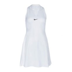 Sukienka tenisowa Nike Dri-Fit Advantage. Białe sukienki Nike, m, bez wzorów, sportowe, bez kołnierzyka, bez ramiączek, sportowe. Za 349.99 zł.
