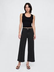 GAP Dżinsy - Comfort fit - w kolorze czarnym rozmiar: W34. Czarne jeansy GAP, bez wzorów, z podwyższonym stanem. Za 164.95 zł.