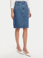 BOSS Spódnica jeansowa Cobaltide 50538596 Niebieski Regular Fit. Niebieskie spódnice Boss, bez wzorów, z bawełny. Za 519.99 zł.